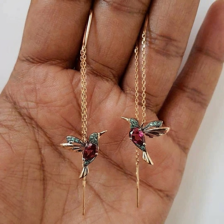Hummingbirb Shaped Earrings