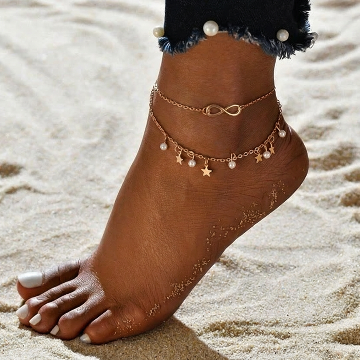 Endlesss Anklet + Pearls and Stars