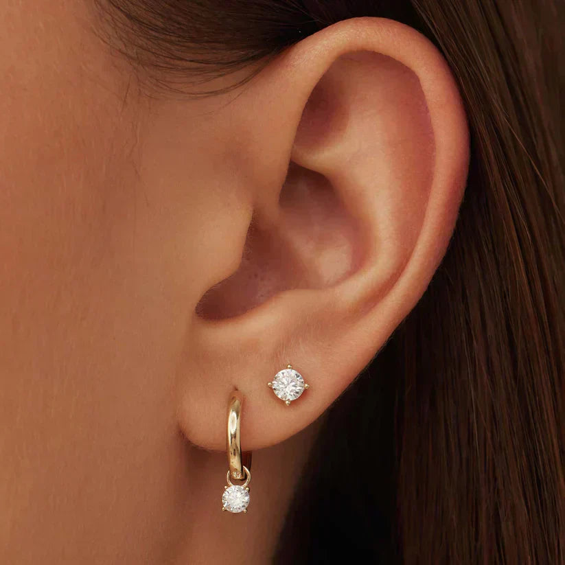 Earrings with Moonstun