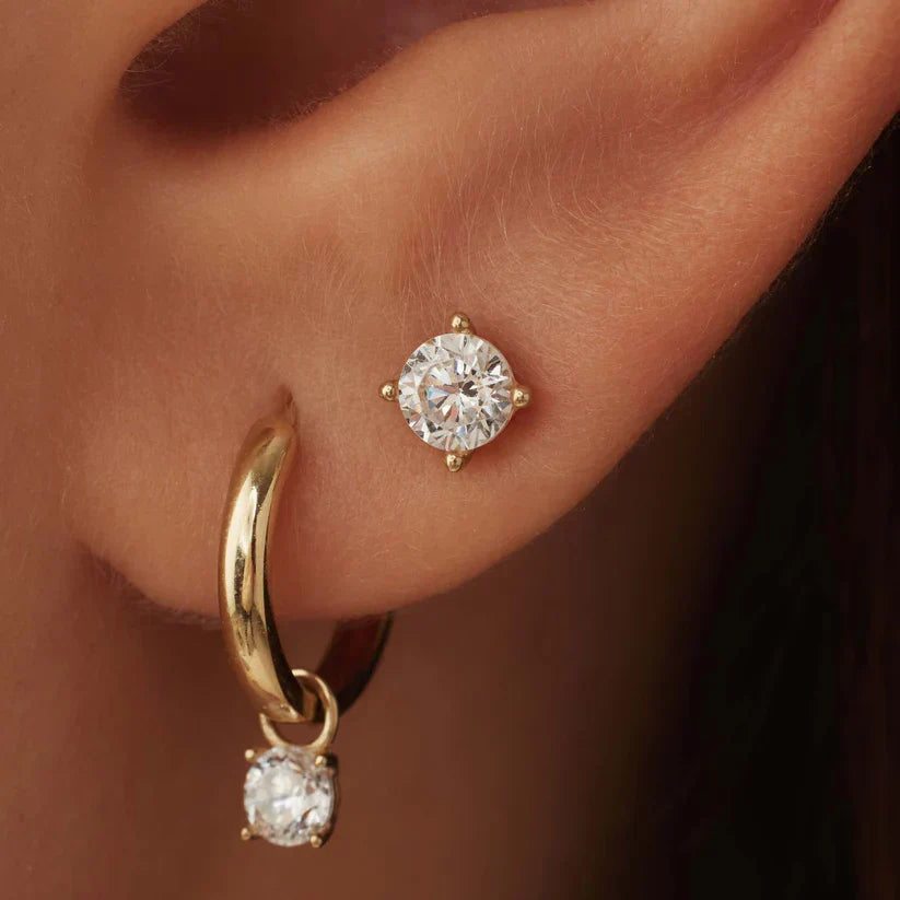 Earrings with Moonstun
