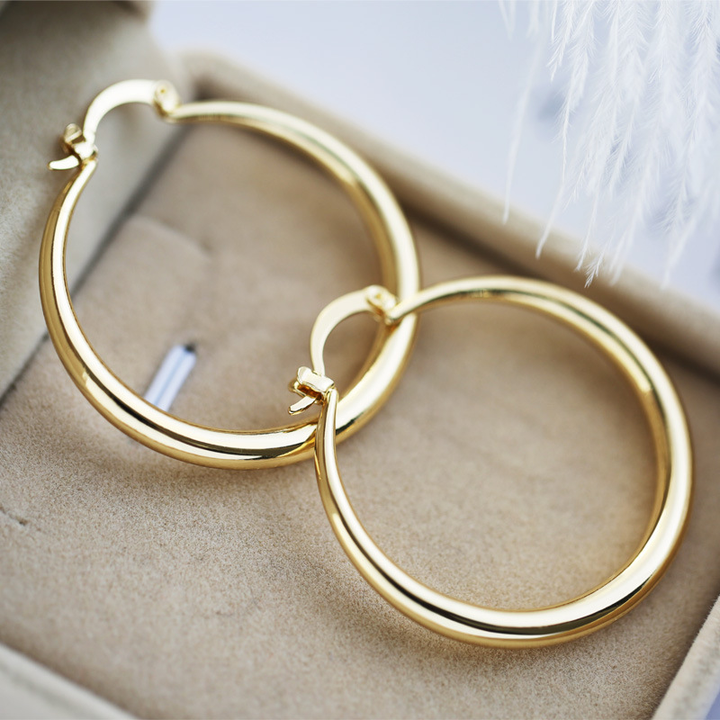 Golden Vintage Hoops