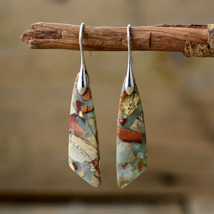 Vintige Nature Stone Earrings