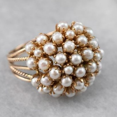 Modified title: Enlaid Pearls Ring
