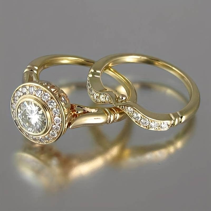 Vintaje Gold & Zirconia Ring Pack