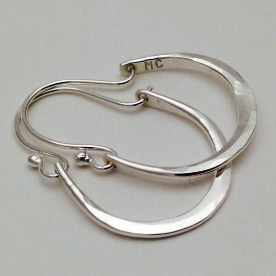 Silver Vintage Hoop Earrings