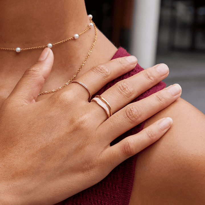 Goldern Sahara Ring with Layers