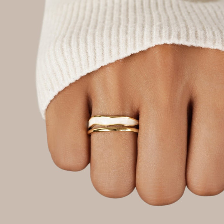 Goldern Sahara Ring with Layers