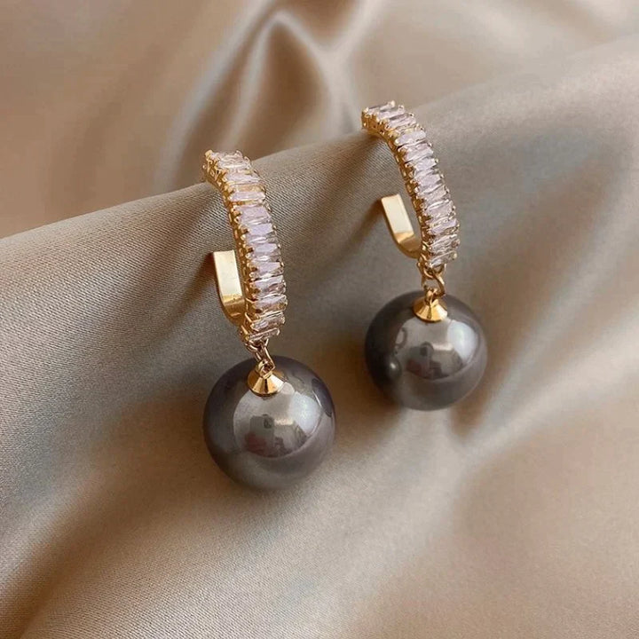 Luxe Pearl and Zirconia Earrings