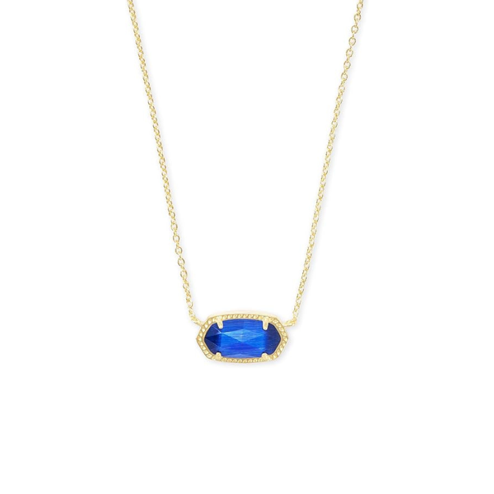 Clasic Oval Sapphire Necklace | Gold